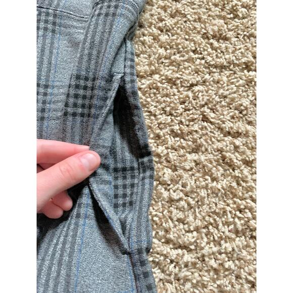 Abercrombie & Fitch Button Front Grey Glen Plaid Overall Dress Small - Picture 7 of 10